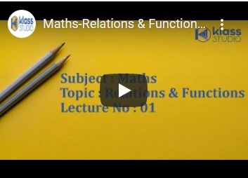 Live Recorded Lectures of Maths- Relations & Functions